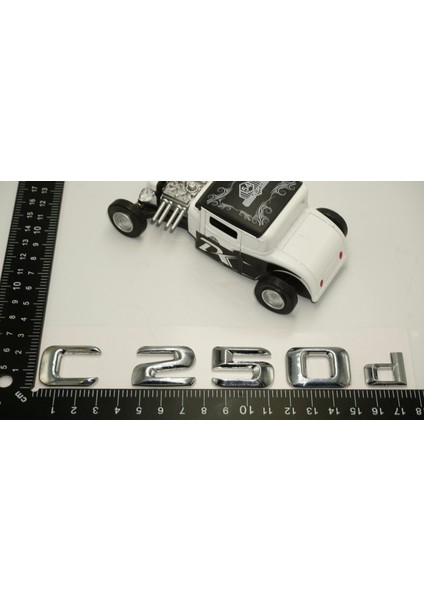 C 250D Bagaj Krom Metal 3m 3D Yazı Logo
