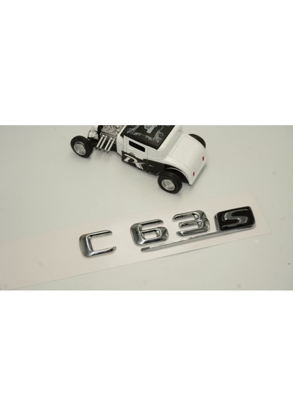 C 63S Bagaj Krom Metal 3m 3D Yazı Logo