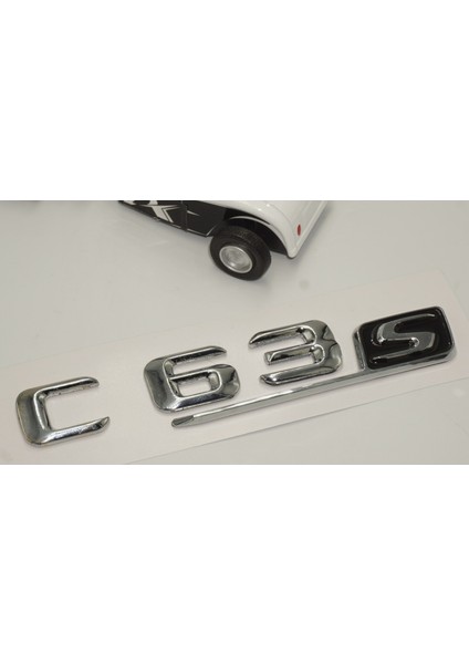 C 63S Bagaj Krom Metal 3m 3D Yazı Logo