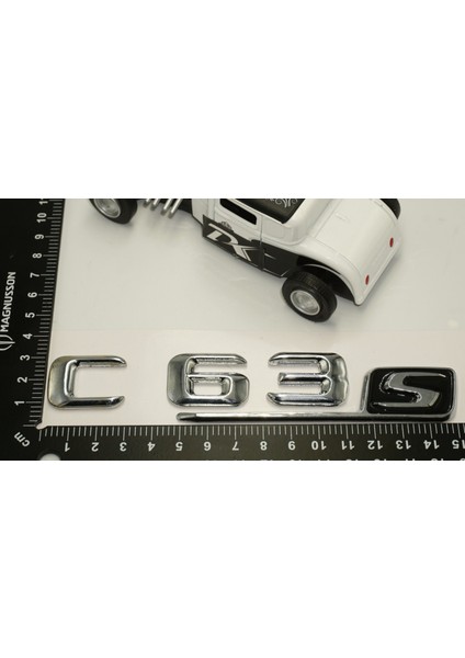 C 63S Bagaj Krom Metal 3m 3D Yazı Logo