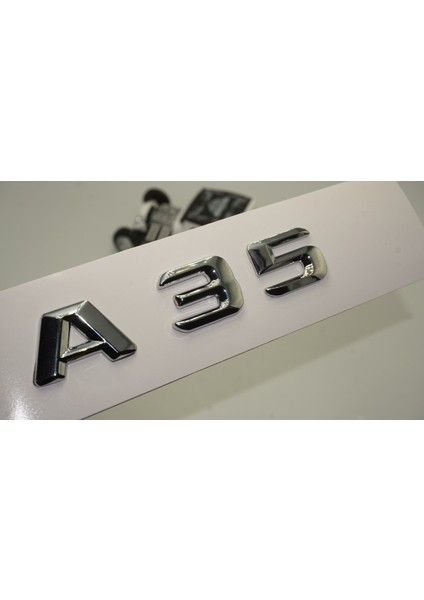 A35 Bagaj Krom Metal 3m 3D Yazı Logo