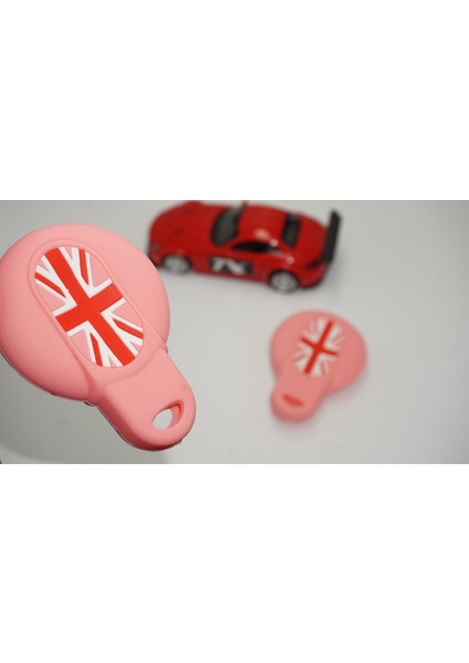 Mini Cooper S Roadster R50 R53 F54 F55 F56 Silikon Anahtar Pembe Kılıf Seti