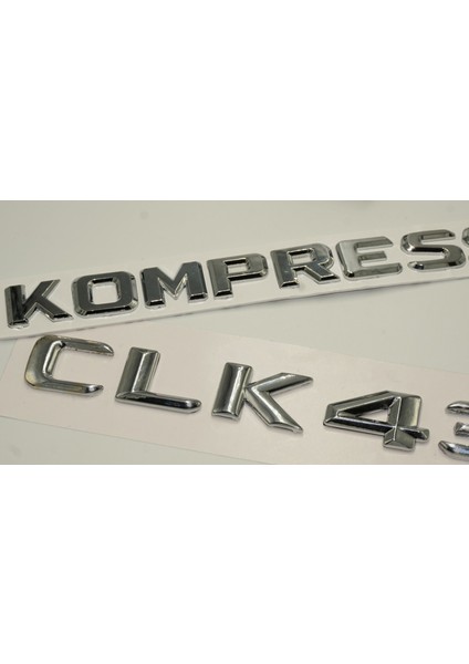 DK Tuning Benz Clk 430 Kompressor Bagaj Krom Metal 3m 3D Yazı Logo