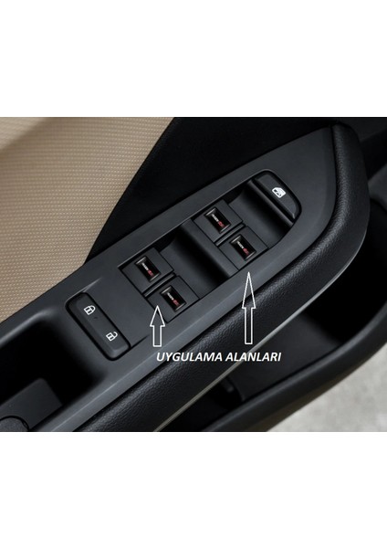 Subaru Logo 3D Cam Açma Torpido Konsol Ayna Çıkartma Seti