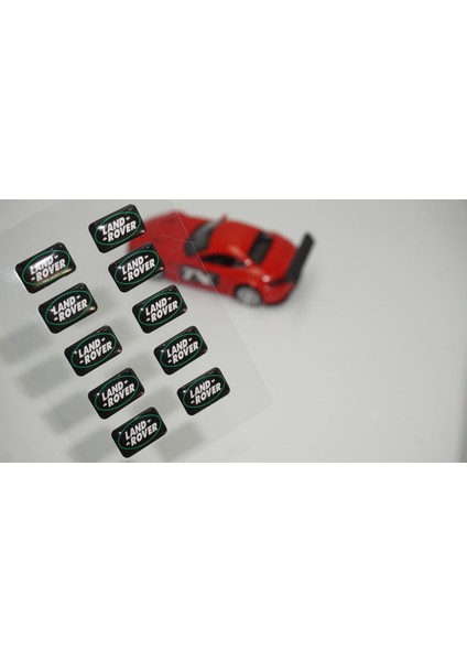 Land Rover Logo 3D Cam Açma Torpido Konsol Ayna Çıkartma Seti