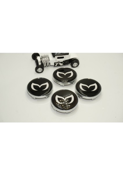 Mazda Batman Logo Jant Göbeği Kapak Seti 60MM