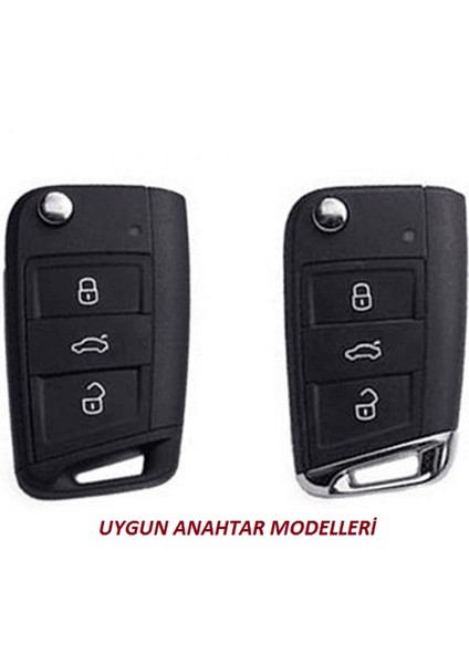 Volkswagen Polo Golf7 Passat Tiguan Silikon Anahtar Kılıf Seti indirimleri