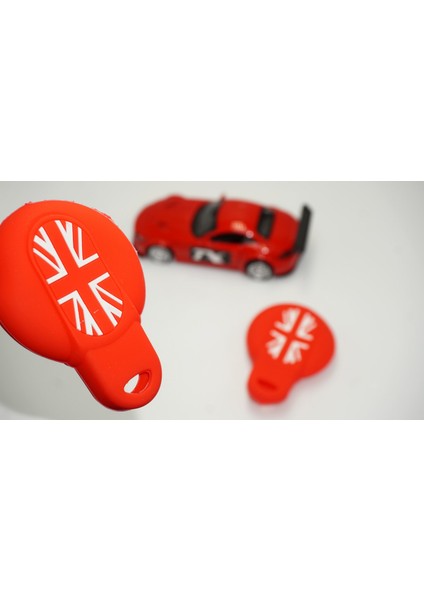 Mini Cooper S Roadster R50 R53 F54 F55 F56 Silikon Anahtar Kırmızı Kılıf Seti