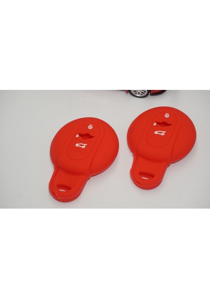 Mini Cooper S Roadster R50 R53 F54 F55 F56 Silikon Anahtar Kırmızı Kılıf Seti