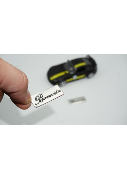 Burmester Logo Hoparlör Krom Metal 3m Logo Amblem 2 Li Set