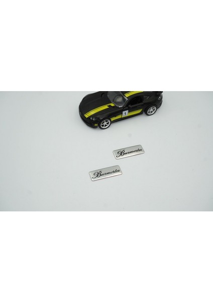 Burmester Logo Hoparlör Krom Metal 3m Logo Amblem 2 Li Set