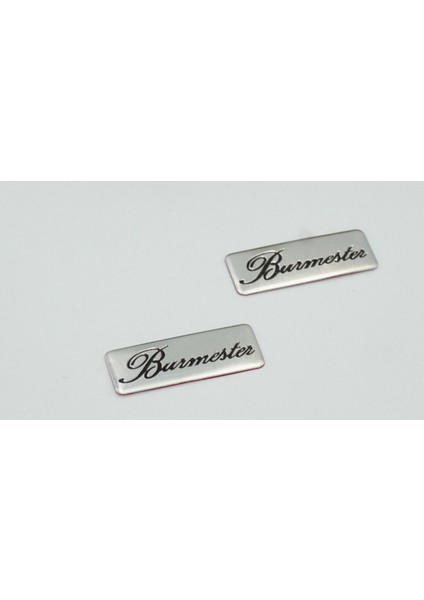 Burmester Logo Hoparlör Krom Metal 3m Logo Amblem 2 Li Set
