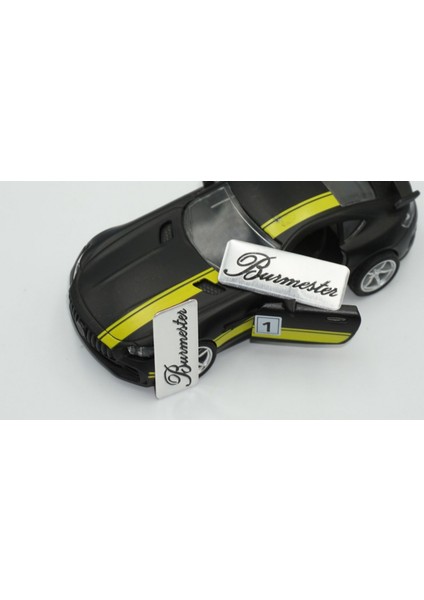 Burmester Logo Hoparlör Krom Metal 3m Logo Amblem 2 Li Set