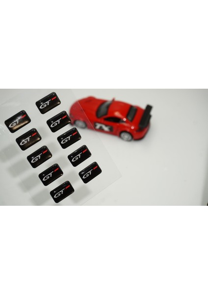 Hyundai Gt Yeni Nesil Logo 3D Cam Açma Torpido Konsol Ayna Çıkartma Seti