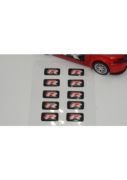Volkswagen R Line Logo 3D Cam Açma Torpido Konsol Ayna Çıkartma Seti fiyatları
