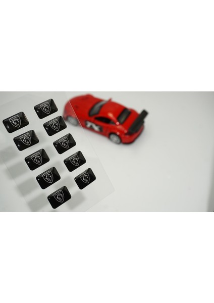 Peugeot Yeni Nesil Logo 3D Cam Açma Torpido Konsol Ayna Çıkartma Seti