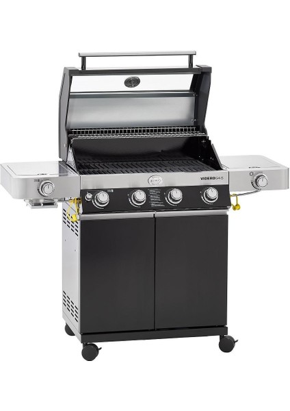 Videro G4-S Vario Gazlı Barbekü Istasyonu - Siyah