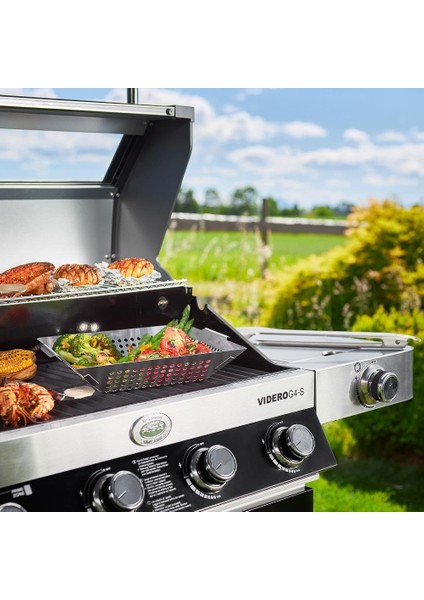 Videro G4-S Vario Gazlı Barbekü Istasyonu - Siyah modelleri