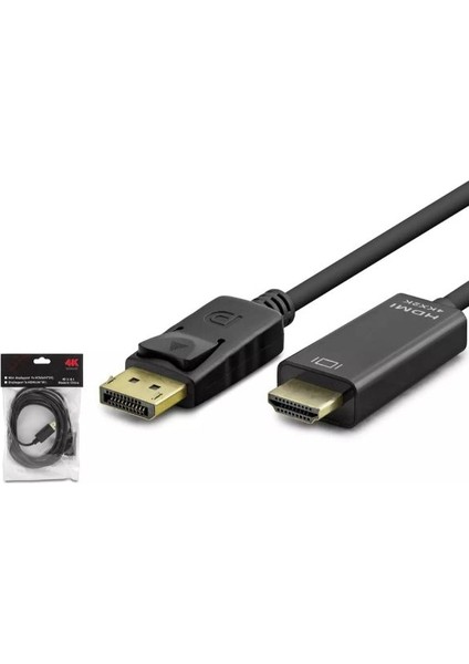 4K Displayport To HDMI Kablo 3 Metre 144Hz