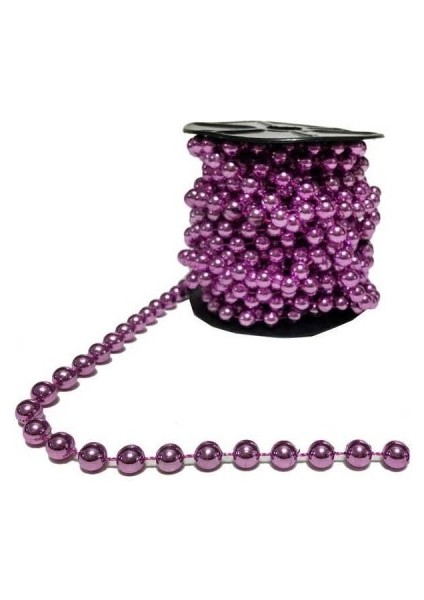 Inci Ipe Dizili Boncuk 6mm - 8 Metre Pembe