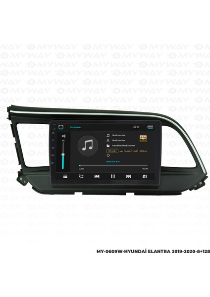 Hyundai Elantra Android Multimedya Carplay Navigasyon Ekran - 8gb RAM+128 GB HDD - Myway