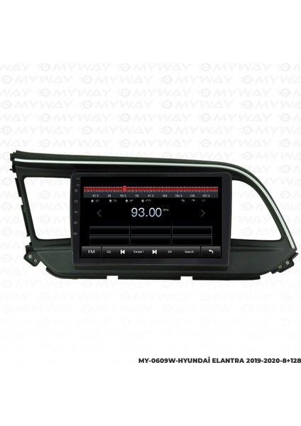 Hyundai Elantra Android Multimedya Carplay Navigasyon Ekran - 8gb RAM+128 GB HDD - Myway