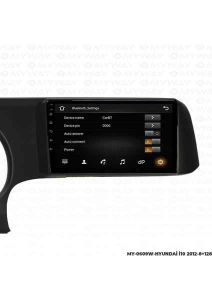 Hyundai I10 Android Multimedya Carplay Navigasyon Ekran - 8gb RAM+128 GB HDD - Myway fırsatları