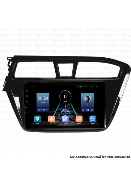 Hyundai I20 Android Multimedya Carplay Navigasyon Ekran - 8gb RAM+128 GB HDD - Myway fiyatları