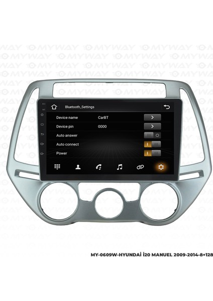 Hyundai I20 Android Multimedya Carplay Navigasyon Ekran - 8gb RAM+128 GB HDD - Myway fiyatları