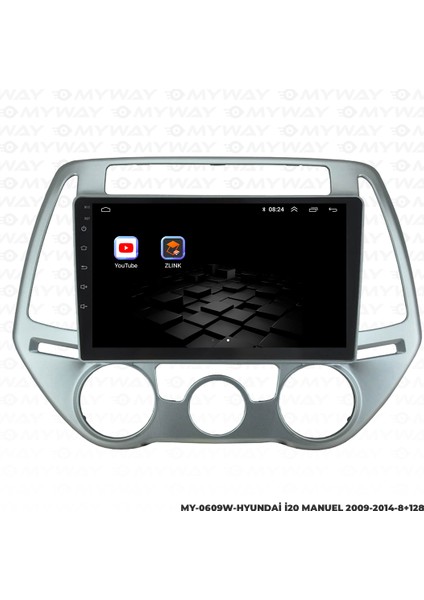 Hyundai I20 Android Multimedya Carplay Navigasyon Ekran - 8gb RAM+128 GB HDD - Myway modelleri