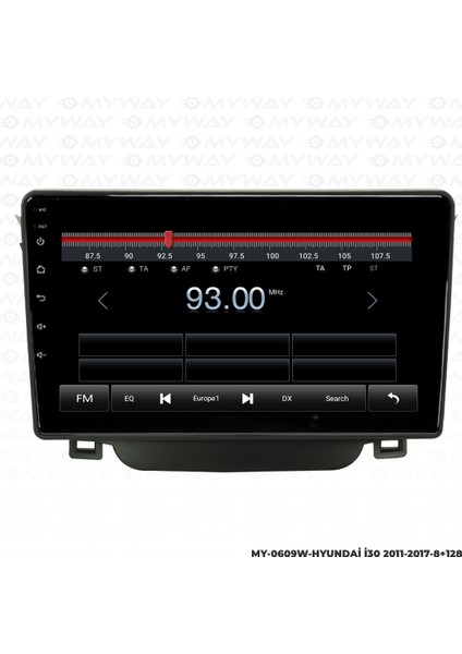 Hyundai I30 Android Multimedya Carplay Navigasyon Ekran - 8gb RAM+128 GB HDD - Myway