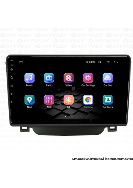 Hyundai I30 Android Multimedya Carplay Navigasyon Ekran - 8gb RAM+128 GB HDD - Myway modelleri