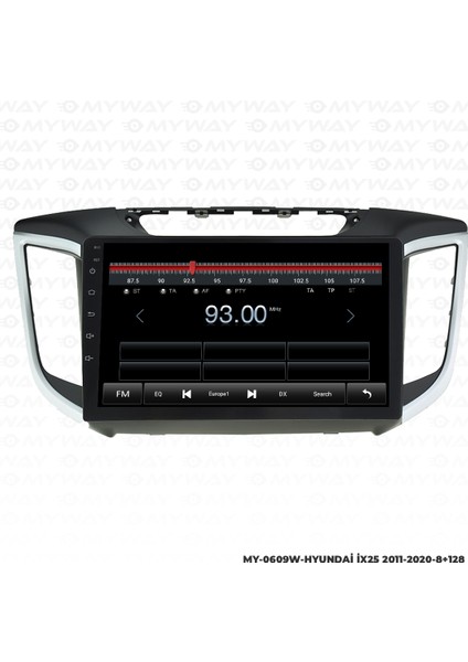 Hyundai İX25 Android Multimedya Carplay Navigasyon Ekran - 8gb RAM+128 GB HDD - Myway