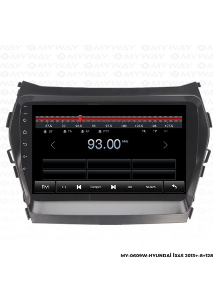 Hyundai İX45 Android Multimedya Carplay Navigasyon Ekran - 8gb RAM+128 GB HDD - Myway