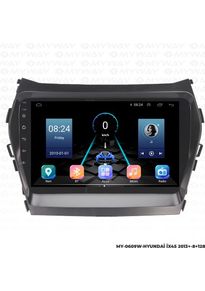 Hyundai İX45 Android Multimedya Carplay Navigasyon Ekran - 8gb RAM+128 GB HDD - Myway fırsatları