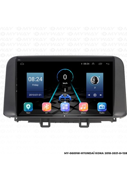 Hyundai Kona Android Multimedya Carplay Navigasyon Ekran - 8gb RAM+128 GB HDD - Myway fırsatları