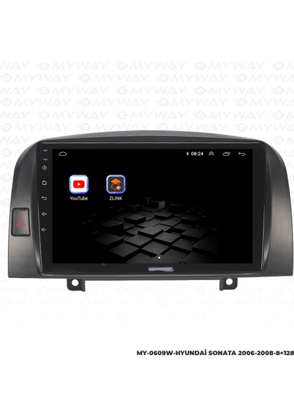 Hyundai Sonata Android Multimedya Carplay Navigasyon Ekran - 8gb RAM+128 GB HDD - Myway modelleri