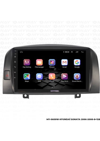 Hyundai Sonata Android Multimedya Carplay Navigasyon Ekran - 8gb RAM+128 GB HDD - Myway fırsatları