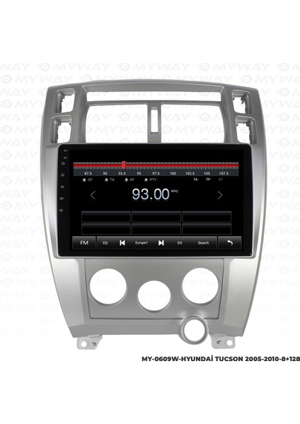Hyundai Tucson Android Multimedya Carplay Navigasyon Ekran - 8gb RAM+128 GB HDD - Myway