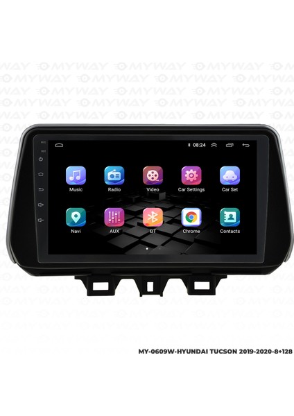 Hyundai Tucson Android Multimedya Carplay Navigasyon Ekran - 8gb RAM+128 GB HDD - Myway modelleri