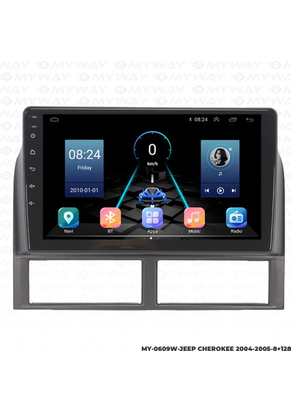 Jeep Cherokee Android Multimedya Carplay Navigasyon Ekran - 8gb RAM+128 GB HDD - Myway indirimleri
