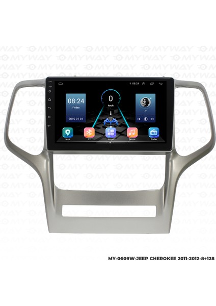 Jeep Cherokee Android Multimedya Carplay Navigasyon Ekran - 8gb RAM+128 GB HDD - Myway