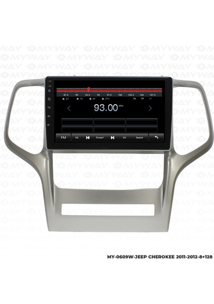 Jeep Cherokee Android Multimedya Carplay Navigasyon Ekran - 8gb RAM+128 GB HDD - Myway modelleri