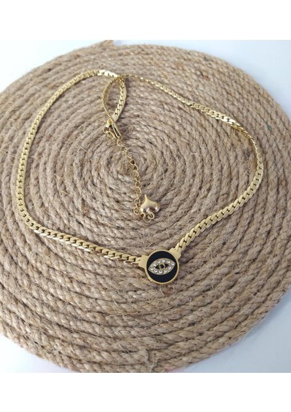 Kolye Göz Sembollü İtalyan Yassı Sembollü Taşlı Çelik 316 L Paslanmaz Çelik Kolye fiyatları