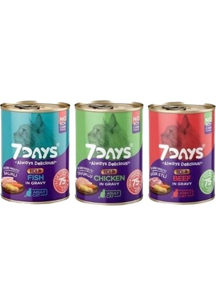 Kedi Konserve Çeşitleri 415GR - Set