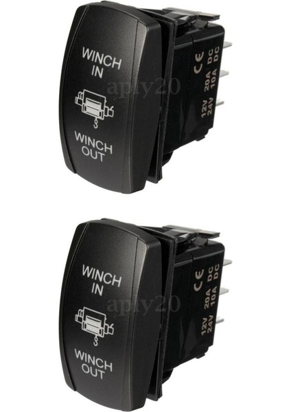 La Babite Araba Teknesi Dpdt Rocker Switch (Yurt Dışından)