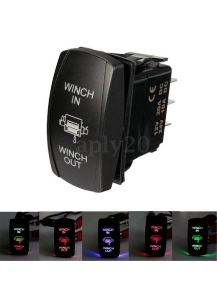 La Babite Araba Teknesi Dpdt Rocker Switch (Yurt Dışından)