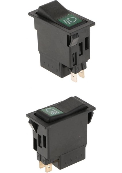 2pcs 2 Pin/3pin Sis Lambası Itme Düğmesi Rocker Anahtarı Araba Kamyonları Için (Yurt Dışından)