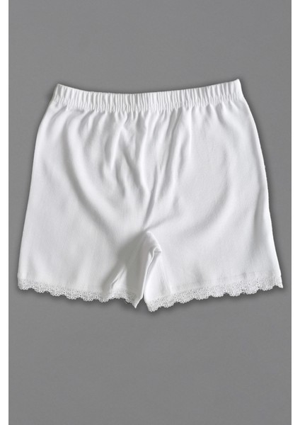 Kız Çocuk Penye Mini Şort Boxer - 6 Adet