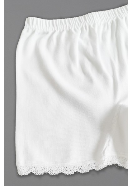 Kız Çocuk Penye Mini Şort Boxer - 6 Adet